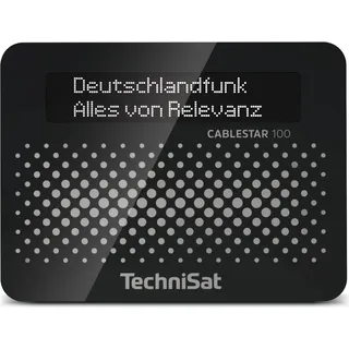 TechniSat CABLESTAR 100 Digitalradio-Empfangsteil, Schwarz