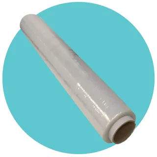 Triplast 400 mm transparente Paletten-Stretchfolie – Standardkern, 17 mu dick – Kunststoff-Schrumpffolie und industrielle Frischhaltefolie für Umzüge und Lagerverpackungen (1 Rolle)