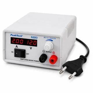 Peaktech 6220 - Labornetzgerät, | 15 V, 0 - 2 A, 30 W