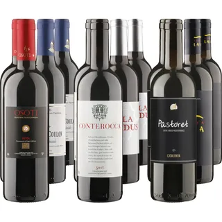 Probierpaket «Rotwein in kleinen Flaschen» Die beliebtesten Delinat-Rotweine in Halbliter-Flaschen, Bio Probierpakete