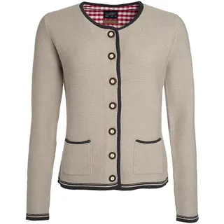 Damen Trachten Strickjacke - Farbe braun, grau, rot - Größe XS