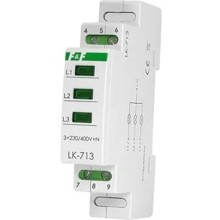 F&F Leuchtmelder 3 Phasen Kontrollleuchte Phasenprüfer grün Signalleuchte F&F LK-713G