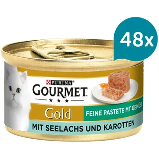 Purina Gourmet Gold Feine Pastete mit Seelachs und Karotten