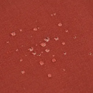 SCHÖNER LEBEN. Canvas Baumwollstoff Waterproof wasserabweisend Uni Terracotta 1,40m Br