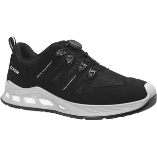 ELTEN Sicherheitsschuhe Maddox XXR BOA Black-Grey Low ESD S3S für Damen & Herren, Stahlkappe, leicht, atmungsaktiv, Gr. 40