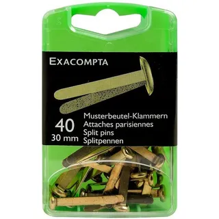 Exacompta 14748E, Ø 7mm, Rundkopf, gold, Länge 30mm 40 Stück
