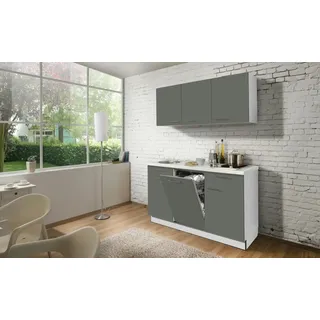 Küchenzeile mit Elektrogeräten  Zwolle ¦ grau