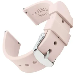 Archer Watch Straps - Uhrenarmbänder aus Silikon mit Schnellverschluss (Hellrosa, 18mm)