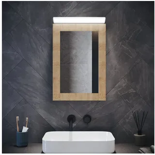 SONNI Spiegelleuchte LED Spiegelleuchte Wandleuchte Badleuchte 6000K 35/50/80cm, LED fest integriert,Badezimmer-Beleuchtung Spiegelschrank Flur 35 cm x 1 cm x 8 cm