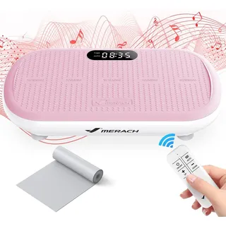 Merach Vibrationsplatte Rosa