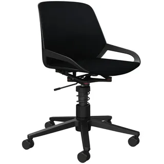 Aeris Drehstuhl Numo Task, Schwarz, Metall, Kunststoff, Drehkreuz, 70x68x40 cm, Made in Germany, Typenauswahl, Wippfunktion, Sitzfläche 360° drehbar, Arbeitszimmer, Bürostühle, Drehstühle