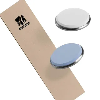 #3000 feine #6000 extrafeine Korund-Schleifsteinscheibe und Leder-Streichriemen, kompatibel mit HORL 2 und HORL 2 Pro