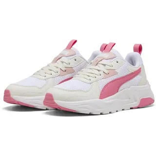 Puma Trinity LITE JR Sneaker, White-Magic Rose-Vapor Gray, 39 EU