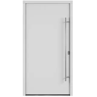 Solid Elements Haustür 7003  (110 x 210 cm, DIN Anschlag: Rechts, Verkehrsweiß)