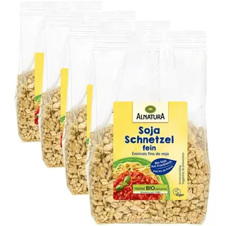 Alnatura Bio Soja Schnetzel Fein, 150g (Packung mit 4)