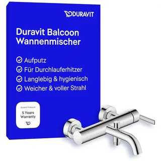 Duravit Balcoon Einhebel-Wannenmischer, Aufputz Montage, BA5230000010