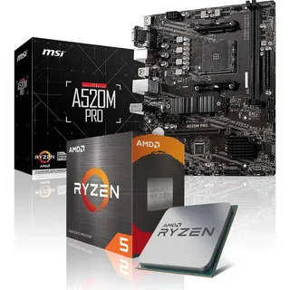 Memory PC Aufrüst-Kit Bundle Ryzen 5 5500 6X 3.6 GHz Prozessor, A520M Pro Mainboard (zusammengebaut inkl. Bios Update + Funktionskontrolle)