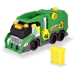 Dickie Toys - Spielzeug-Müllauto mit vielen Funktionen (39 cm) - großes Spielzeugauto für Kinder ab 3 Jahre mit motorisierter Hebefunktion, Greifarm, Mülltonne, Licht & Sound u.v.m.