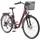 28 Zoll 48 cm weinrot inkl. Fahrradkorb
