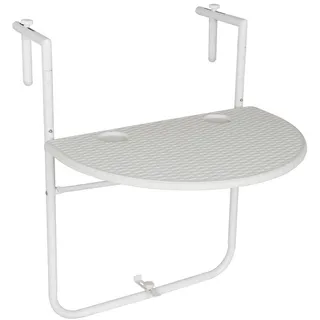 Balkonhängetisch Balkontisch Wandklapptisch Hängetisch stabil 59,5x40 cm weiß