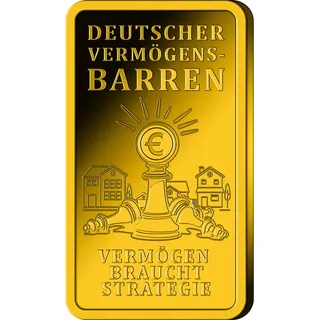 Der Deutsche Vermögensbarren aus reinstem Feingold!