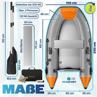 Kesser KESSER® Schlauchboot für 2 Personen