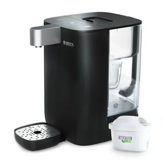 Brita Heißwasserspender Cube Wasserspender für zuhause (4L) schwarz – mit UV-C-Technologie, inkl. MAXTRA PRO Extra Kalkschutz Wasserfilterkartusche