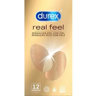 DUREX FEEL REAL SENSITIVE 12 Stück, Transparent, One size