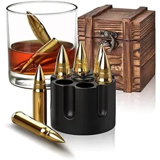 Geschenke für Männer, Whisky Steine für Jäger, Coole Jagd Geschenk für Ihn, Geburtstagsgeschenk für Papa Partner Ehemann, Edelstahl Eiswürfel Wiederverwendbar