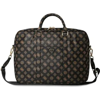 CG Mobile Guess 4G Peony Front Pocket Zipper Triangle Logo 16" black (16"), Notebooktasche, Schwarz