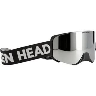 Broken Head Motocross-Brille Magnetic-Struggler Silber Verspiegelt