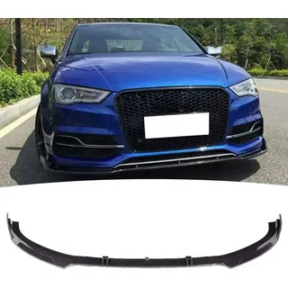 Auto Frontspoiler Frontlippe Spoiler für AUDI A3 S3 8V 2014 2016 2016 | FrontstoßStange Splitter FrontstoßStangenlippe Autoantikollisionsschutz