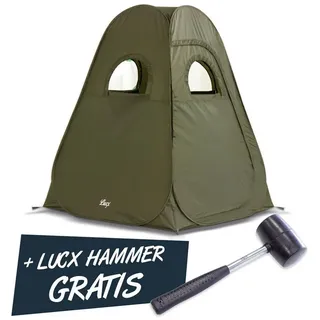 Lucx Angelzelt Pop Up - Jägerzelt Angelzelt, Personen: 1 (Komplett-Set) grün