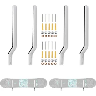 YYST Snowboard Storage Rack Wandhalterung Wandhalterung – Hardware im Lieferumfang enthalten, hält 2 Bretter