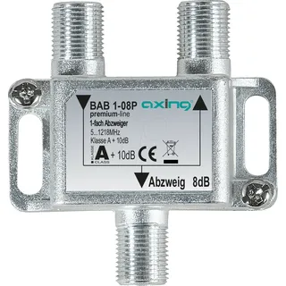 Axing BAB 1-08P Kabel-TV Abzweiger 1-fach 8 dB/