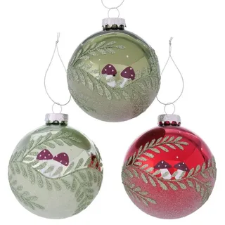 BOLTZE Weihnachtsbaumkugel Finlan Weihnachtskugel sortiert 8 cm (1 Stück)