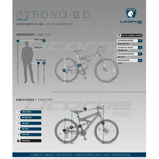 licorne bike gmbh Strong 2D Premium 27,5 Zoll RH 0 cm schwarz/rot