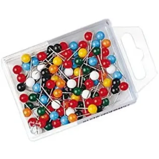 Wedo Stecknadeln Farbig sortiert, 100 Stück