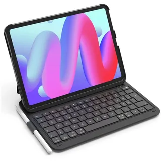 Inateck iPad 10 Generation Hülle mit Tastatur, für iPad 11 Gen. A16 2025 11 Zoll, Air 11 Zoll M3/M2 (2025/2024),Air 5/4, Pro 11 4/3/2/1,QWERTZ,Ultraleichte Tastatur mit Stifthalter,AirTap BK2007
