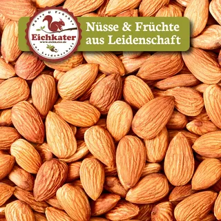 Braune Mandeln, naturbelassen, große Kerne, frisch mit feinem Mandelaroma 500g