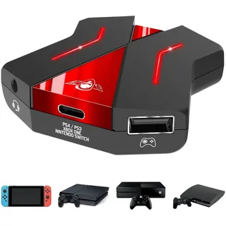 SPIRIT OF GAMER - CROSSGAME 2 Adapter - Spielen Sie Tastatur und Maus auf Videospielkonsolen Dank der Konverter : Switch / PS4 / PS3 / Xbox ONE - 1 x 3,5 mm Klinkenbuchse für Spielkopfhörer