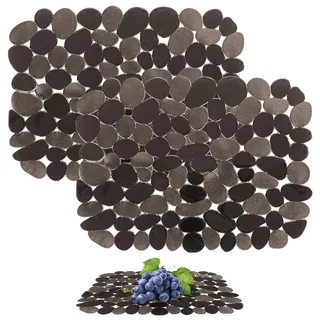 2 Stück Spülbecken Einlage Matte, 30 * 40 cm Spülbeckeneinlage, PVC Spülmatte für Spülbecken, Einlage für Spülbecken, Zuschneidbare Abtropfmatte, Matte Spüle Küche für Gegen Kratzer im Spülbecken