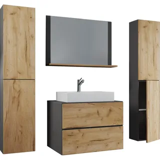 VCM Lendas 5-tlg. anthrazit/honig eiche