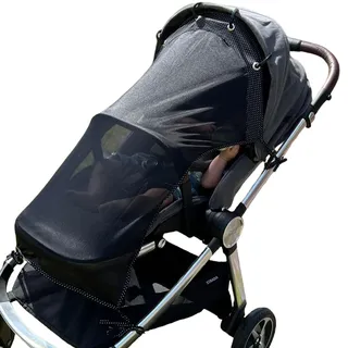 Sonnenschutz für Kinderwagen, Kinderwagen, Buggy, Universal-Sonnenschutz mit LSF 30+, verstellbar, mit durchsichtigem Schirm, Ihr Baby wird die Welt sehen und wird geschützt