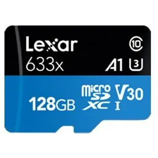 Lexar High Performance Micro SD-Karte mit Adapter, 128 GB