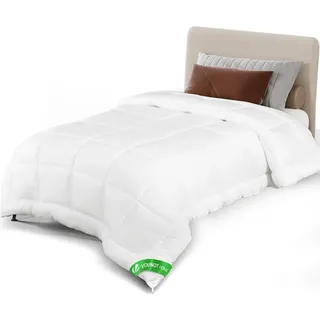 VOUNOT VOUNOT® Bettdecke 135x200 cm, 4 Jahreszeiten Daunendecke 300GSM Füllung - Weiß