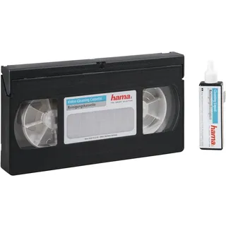 Hama Video-Reinigungskassette inkl. Reinigungsflüssigkeit für eine Feuchtreinigung (VHS/S-VHS/VHS-C/S-VHS-C), 44728
