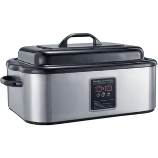 Master Massage Hot Stone Wärmegerät mit digitaler Kontrolleinheit und Temperaturanzeige inkl. Schäpfkelle 18 Liter