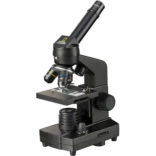National Geographic Bresser 13368 - NATIONAL GEOGRAPHIC Einsteiger-Mikroskop mit 40-1280x Vergrößerung, inkl. Smartphone Halterung und Zubehör