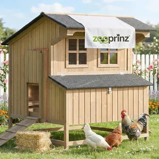 zooprinz Hühnerstall Berghof 110 x 130 x 110 cm Braun